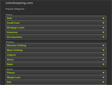 Tablet Screenshot of coinshopping.com